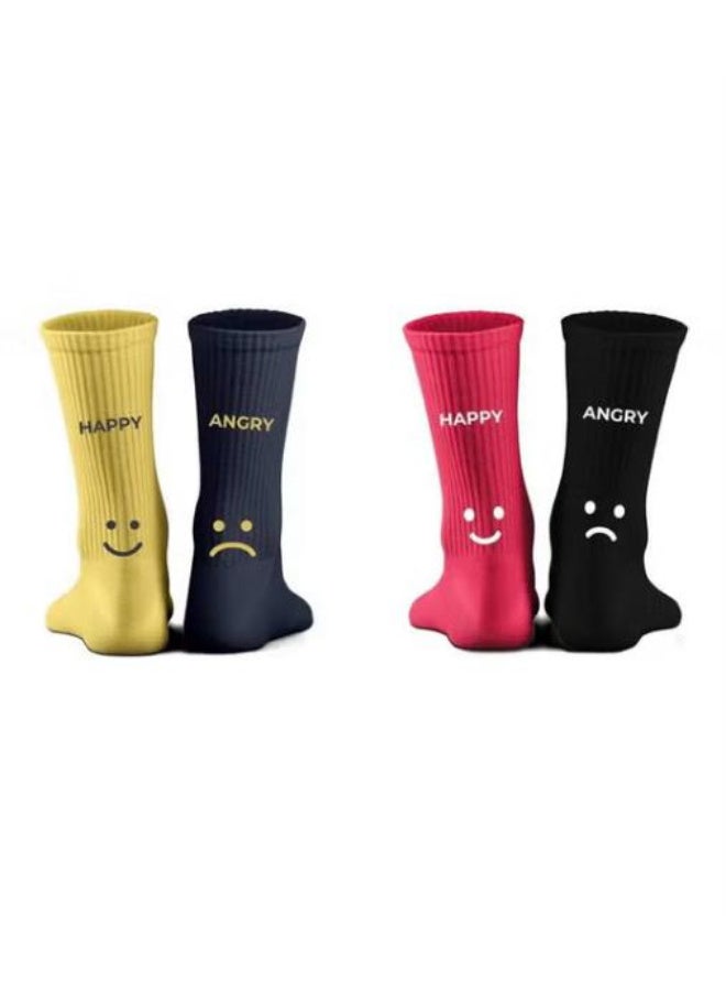 شراب بتصميم مميز 2 ازواج كل زوج مختلف الالوان