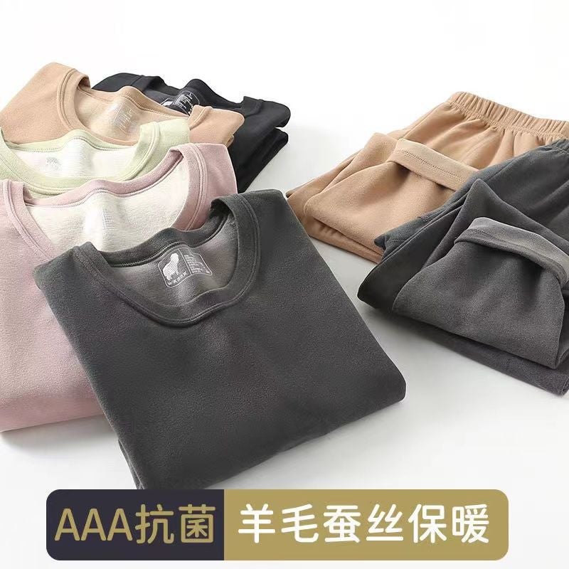 Cashmere Silk Men'S And Women'S Thermal Underwear Suit Base Underwear Autumn Clothes And Pants Fever Cold-Proof Couple'S - Image 5