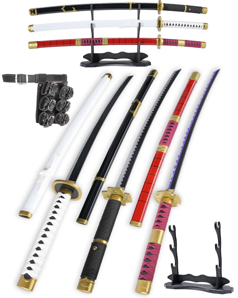 Cold Blade Toy Sword - 41 inches Toy Katana Replica with Holster Belt and Display Stand - Sword with Authentic Design HeGuiXue - Image 1