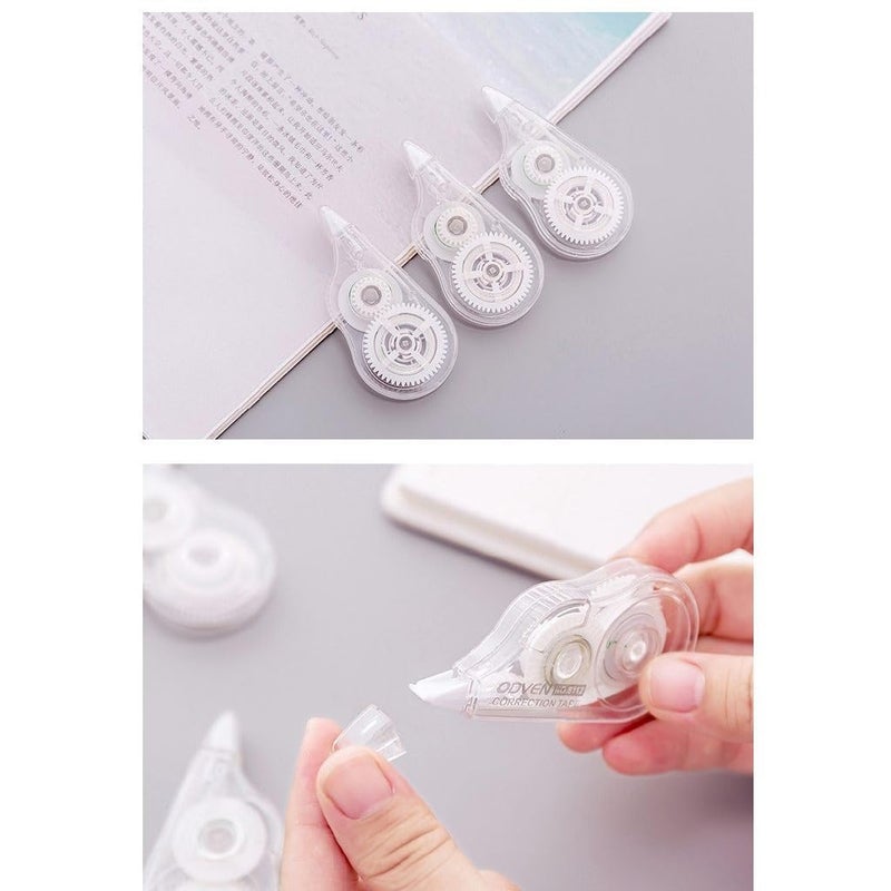 CHEENNY Correction Tape - Correction Tape 6 Meter X 5 MM for Journal, Correction Pen, Whitener for Correction, Stationery Items for School & Office,Correction Pen Tape (Multicolor) (Design-2) - Image 4