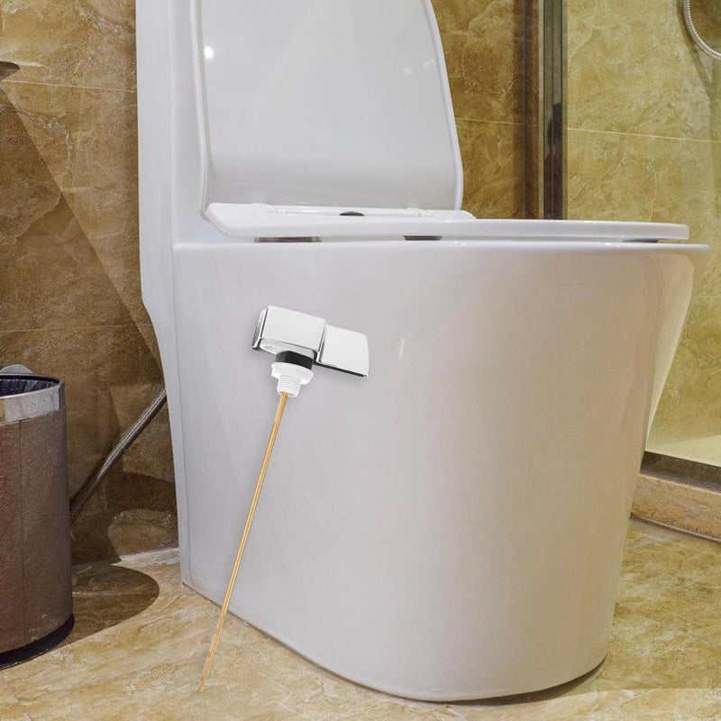 STAHAD Toilet Handle Lever Copper Replacement Metal Toilet Tank Lever with Square Side Mount Sturdy Flush Handle Single Piece - Image 3