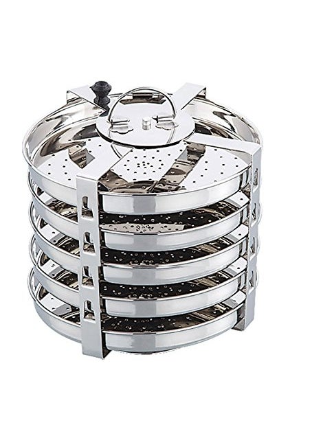 Expresso - Expresso Thatte/Plate/Dhokla Stand Stainless Steel 25 Idli (5 Plates) - Image 1