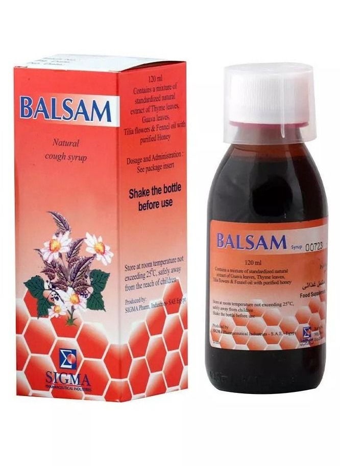 BALSAM Natural Honey Cough Syrup 120 ml  - Image 1
