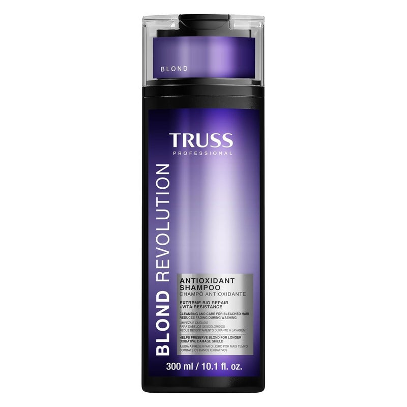TRUSS Blond Revolution Blonde Shampoo Gentle Cleansing Shampoo for Color Treated Hair Preserves Luminous Blonde Coloring While Fighting Oxidation Increasing Shine 10 fl oz - Image 2