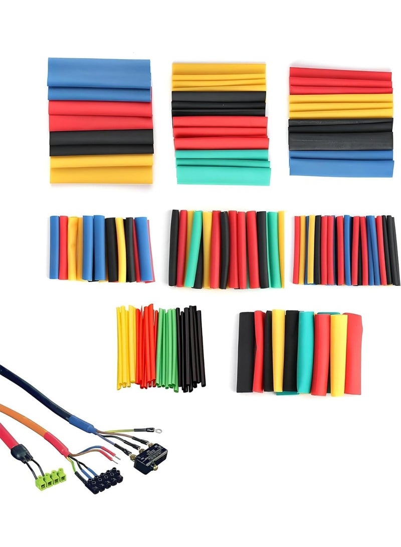 Complete 164 Piece Heat Shrink Tubing Kit with 2:1 Ratio – Durable Flexible Electrical Wire Sleeves for Waterproof Insulation, Cable Management and DIY Electrical Projects – UL Certified, 8 Sizes - Image 1