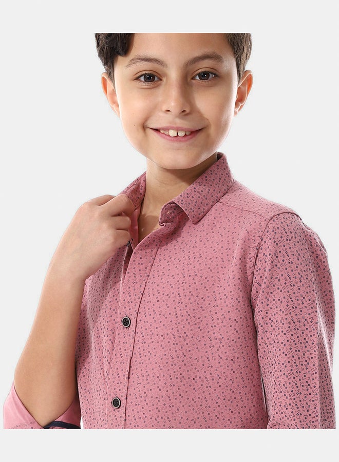 Andora Squares Long Sleeves Boys Shirt - Image 4