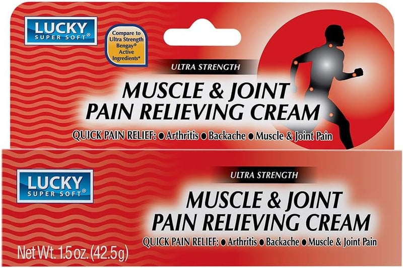 Lucky Super Soft Muscle & Joint Pain Relieving Cream, 1.5 Ounce