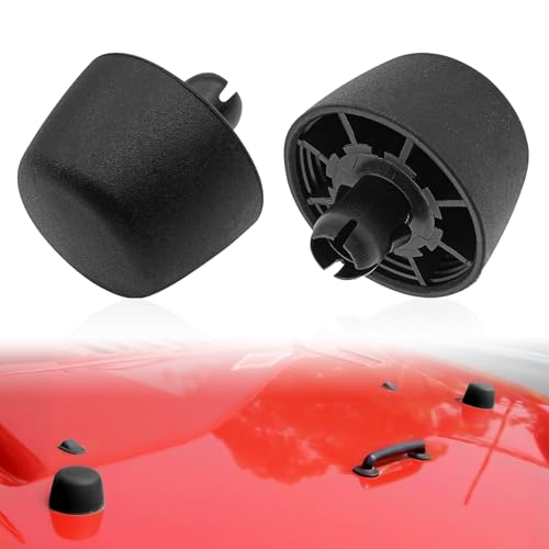 Lunwag 2PCS Black Rubber Hood Bumper Stops for Jp Wrangler JK 20072017 Hood Support Cushion Replacement - Image 1