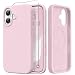 GONEZ Magnetic for iPhone 17 Case Compatible with MagSafe AntiScratch Microfiber Lining Screen Protector Silicone Camera Control Shockproof Slim Phone Cover 63 inch Pastel Pink - Image 2