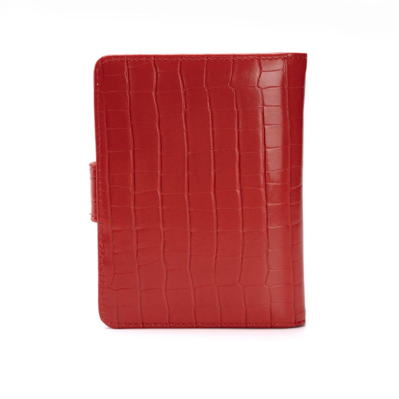 Multi-function ID bag RFID anti-theft brush Passbook card holder Alligator pattern Passbook holder PU leather business card bag - Image 5
