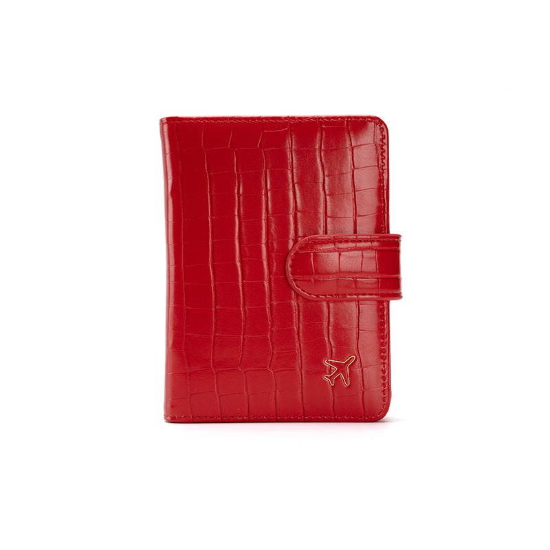 Multi-function ID bag RFID anti-theft brush Passbook card holder Alligator pattern Passbook holder PU leather business card bag - Image 2