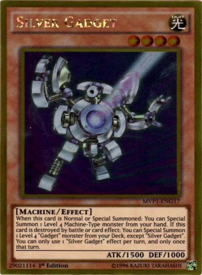 YU-GI-OH! - Silver Gadget (MVP1-ENG17) - The Dark Side of Dimensions Movie Pack Gold Edition - 1st Edition - Gold Rare