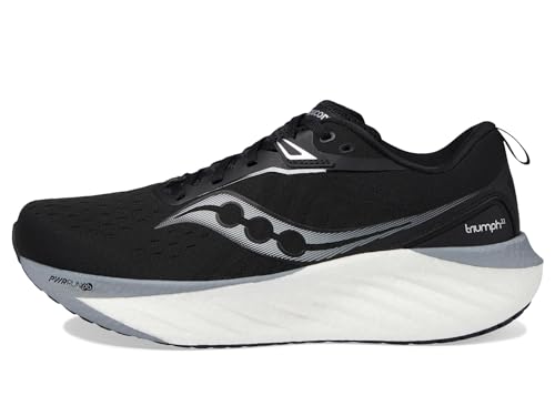 Saucony Triumph 22 Men's Running Shoe Black/White - Image 5