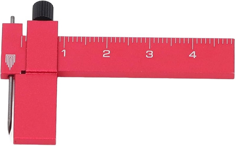 النموذج الأحمر، المسطرة المتوازية متساوية البعد، قابلة للتعديل، أداة النقش الدقيق لخطوط القياس المتساوي - Image 3