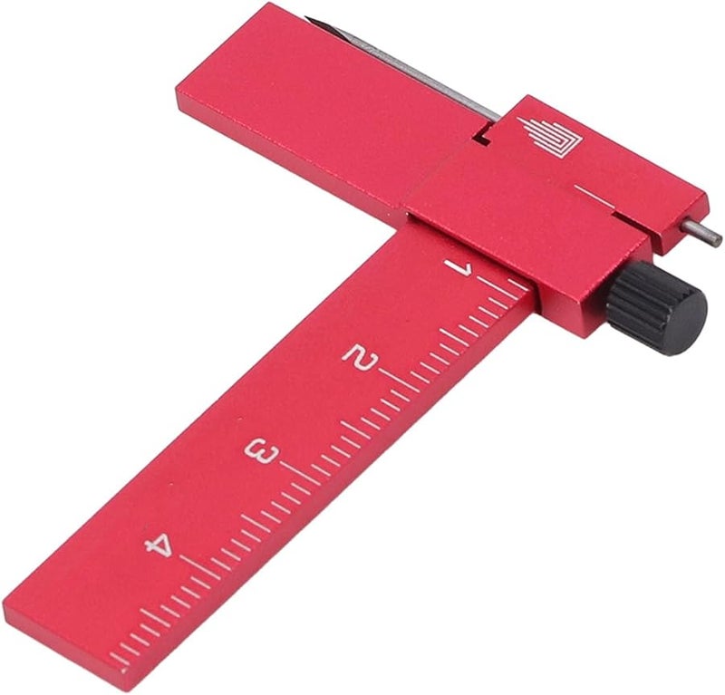 النموذج الأحمر، المسطرة المتوازية متساوية البعد، قابلة للتعديل، أداة النقش الدقيق لخطوط القياس المتساوي - Image 5