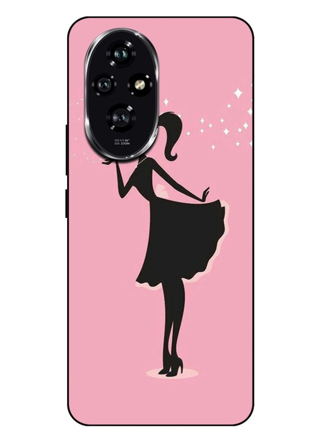 EYE CATCH Printed Protective Case Cover For Honor 200 -  Black Dress Girl - Image 1