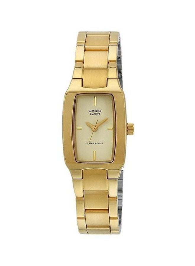 CASIO Women Stainless Steel Analog Watch Ltp-1165N-9C - 33 mm - Gold - Image 1