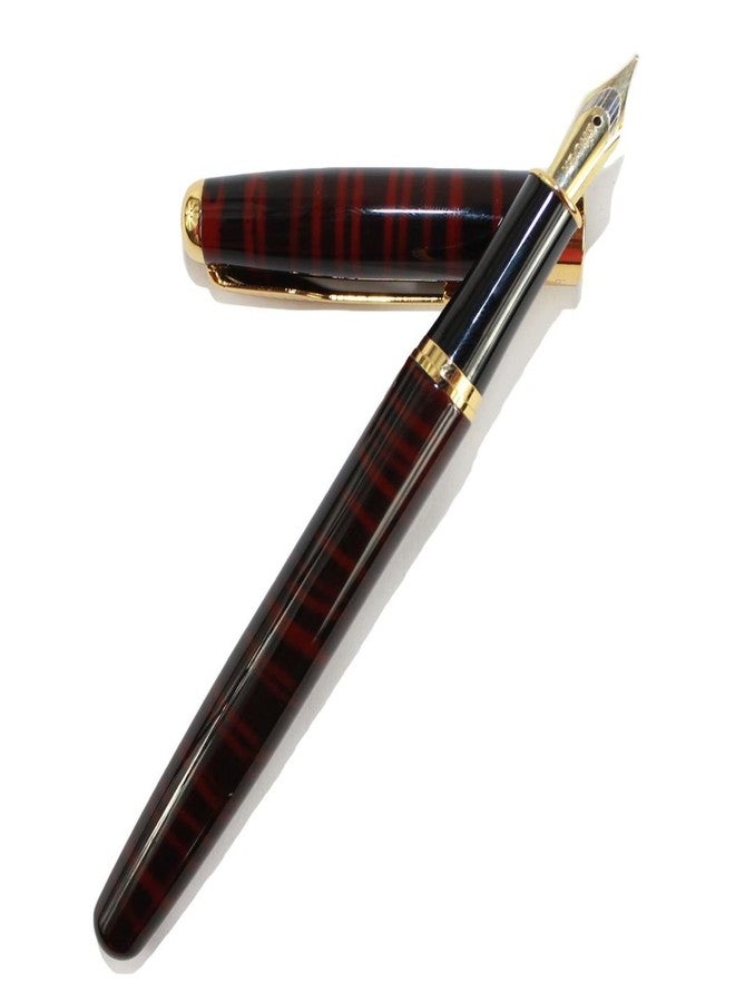 Gullor Executive Arrow Iridium Medium Nib Fountain Pen 388 Black and red stripes - Image 1