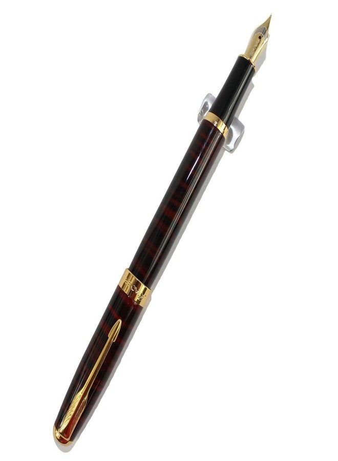 Gullor Executive Arrow Iridium Medium Nib Fountain Pen 388 Black and red stripes - Image 3