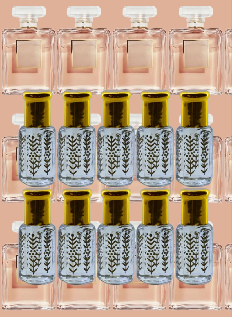 10 قطع زيت عطري كوكو مادموزيل نسائي الشفاف الأصلي 6مل