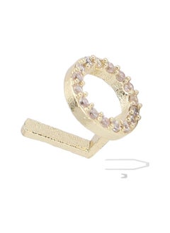 سيلفرسي إن سي Capital Letter Shaped Hip Hop Tooth  Hip Hop Decoration Single Bottom Grillz Teeth Brace Accessory  Accessories (Gold)  - Image 3