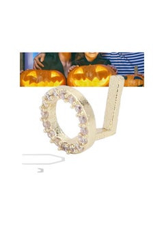 سيلفرسي إن سي Capital Letter Shaped Hip Hop Tooth  Hip Hop Decoration Single Bottom Grillz Teeth Brace Accessory  Accessories (Gold)  - Image 5