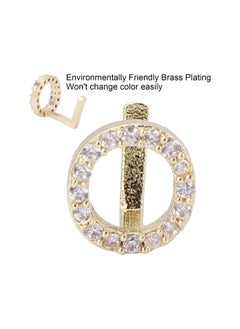 سيلفرسي إن سي Capital Letter Shaped Hip Hop Tooth  Hip Hop Decoration Single Bottom Grillz Teeth Brace Accessory  Accessories (Gold)  - Image 2