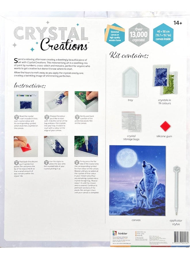 Crystal Creations Canvas: Wolf And Cub - Image 3