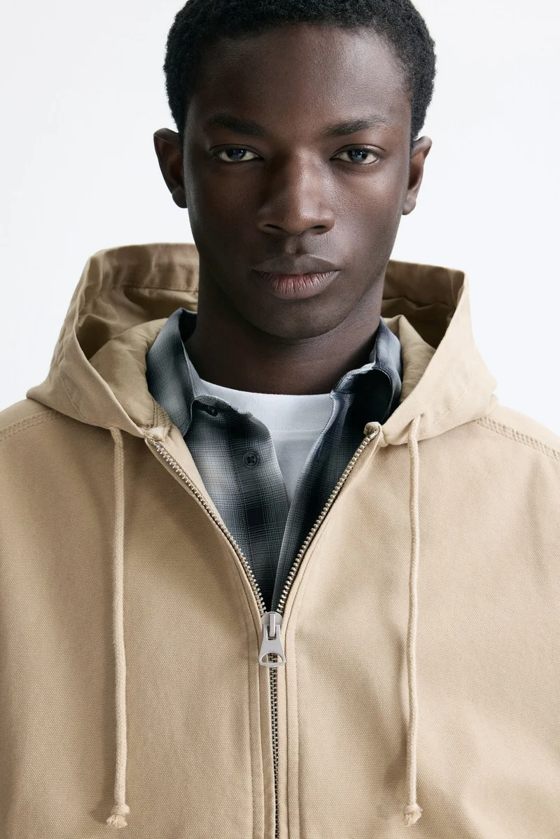 H&M  Hooded workwear jacket for Men | Best Price UAE