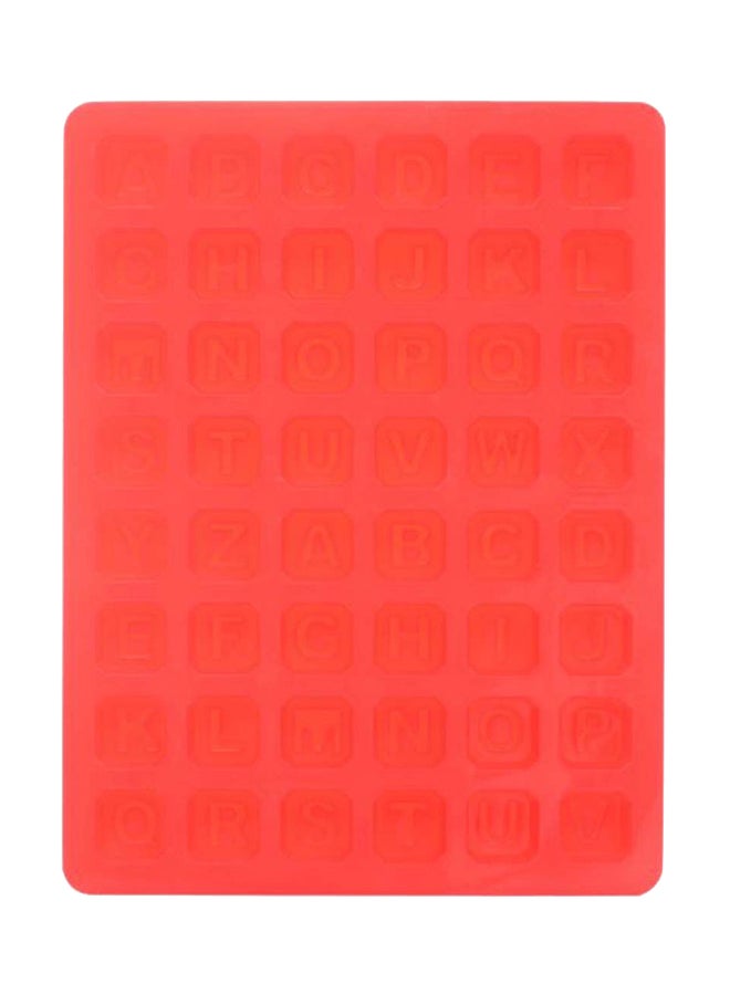 Liying Multipurpose Block Alphabet Bake Mold Red 7x10x.75inch - Image 1