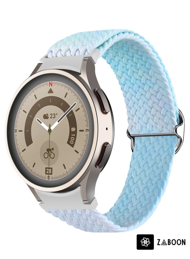 Zaboon Samsung Galaxy Watch 5 / Watch 5 Pro / Watch 4 Weave Gradient Color Watch Band - Image 1