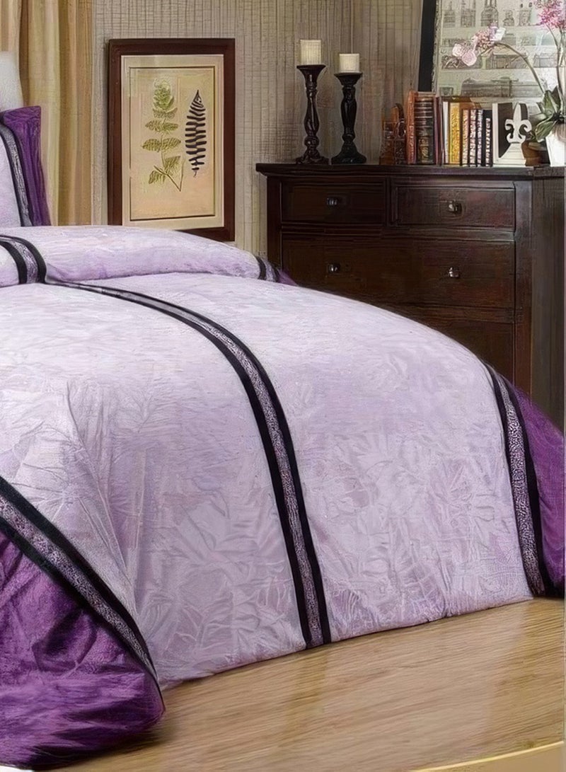Sleep night Soft Velvet Comforter set, 6 Pcs Soft Bedding Set, King Size 220x240cm - Image 3
