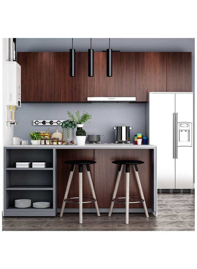 آنا ورق حائط ذاتي اللصق بنمط خشب مزيف مقاوم للماء والرطوبة والزيوت، قياس 40 سم × 10 م، مثالي لتجديد المنازل - Image 4