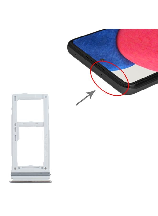 erorex For Samsung Galaxy A52S 5G SM-A528 SIM Card Tray + SIM Card Tray / Micro SD Card Tray (Silver) - Image 4