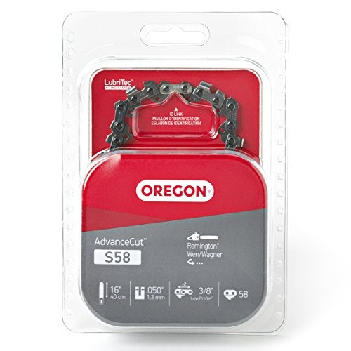 Oregon S58 AdvanceCut 16-Inch Semi Chisel Chainsaw Chain Fits Remington, Wen/Wagner - Image 1