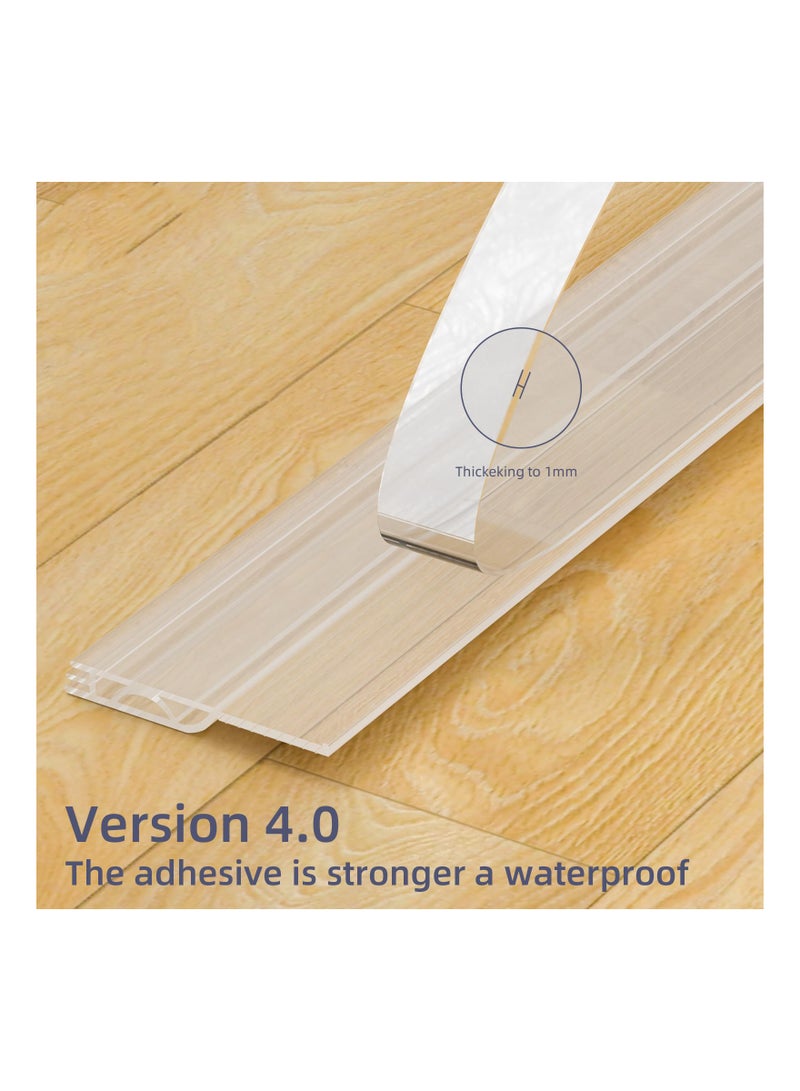 Excefore 1Pack Door Draft Stopper, 39inch Door Sweep for Bottom of Door, Weather Stripping Door Seal, Under Door Gap Filler, Under Door Draft Blocker Soundproof/Insulator, Door stoppers (Transparent) - Image 5