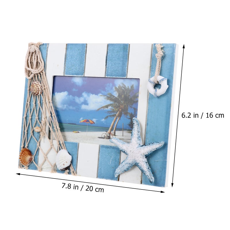 🏠 إطار بتص ي خشبي تين بأسلوب بحري - Image 5