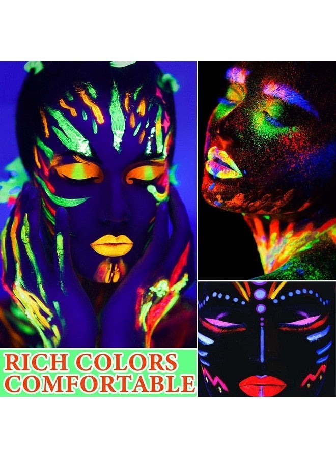 6 Pcs Glow In The Dark Face & Body Paint Set - Image 4