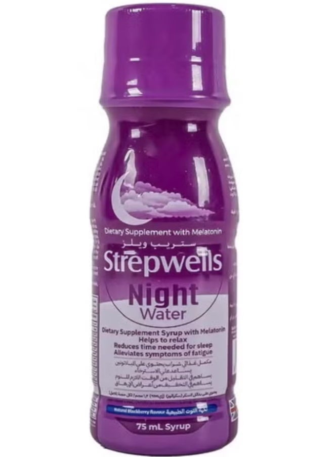 StrepWells Pack Of 6 Strepwells Night Water Shots 75ml - Image 2
