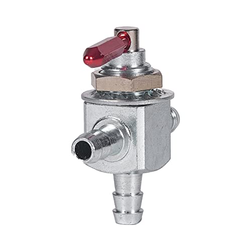 Mikatesi 2Pack Two-Way Cut-Off Fuel Valves Kit Replaces For Scag 2-Way 1/4" Barbs Steel Fuel Oil Gas Petcock in Line Valve 482212, E633347, 1-633347, Husqvarana 539102679 with Hose Clamps - Image 3