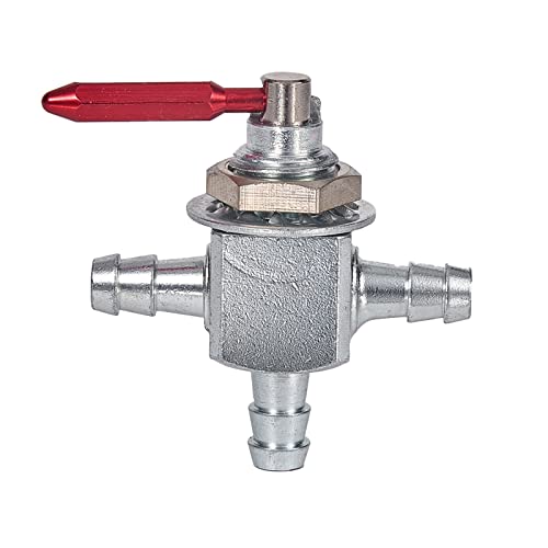 Mikatesi 2Pack Two-Way Cut-Off Fuel Valves Kit Replaces For Scag 2-Way 1/4" Barbs Steel Fuel Oil Gas Petcock in Line Valve 482212, E633347, 1-633347, Husqvarana 539102679 with Hose Clamps - Image 4