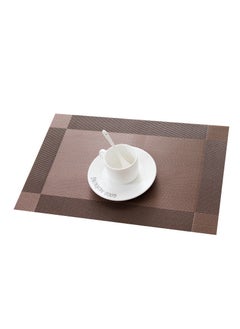General Placemats Set of 5, Heat-Resistant Woven Vinyl Placemat, Non-Slip Washable PVC Table Mat, Plastic Table Mats for Dining Table, Kitchen Table 30x45 CM  - Image 4