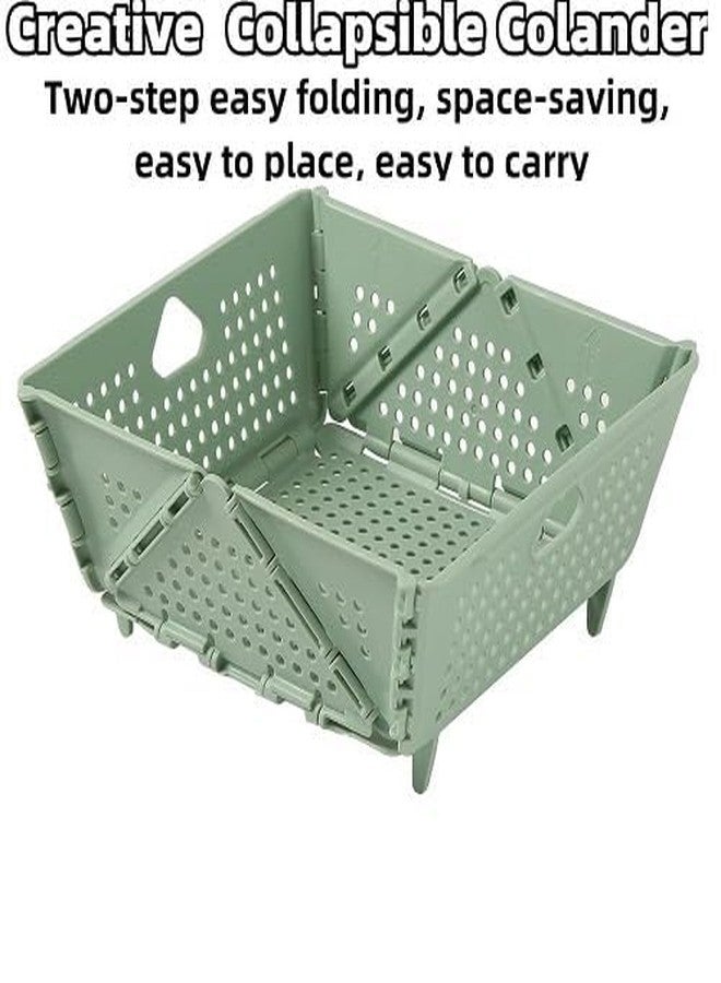 SORATH Collapsible Storage Basket, Foldable Plastic Organizer Bin with Ventilated Design – Stackable Storage Crate with Handles for Kitchen, Pantry, Office, and Bathroom (Light Grey) - Image 4