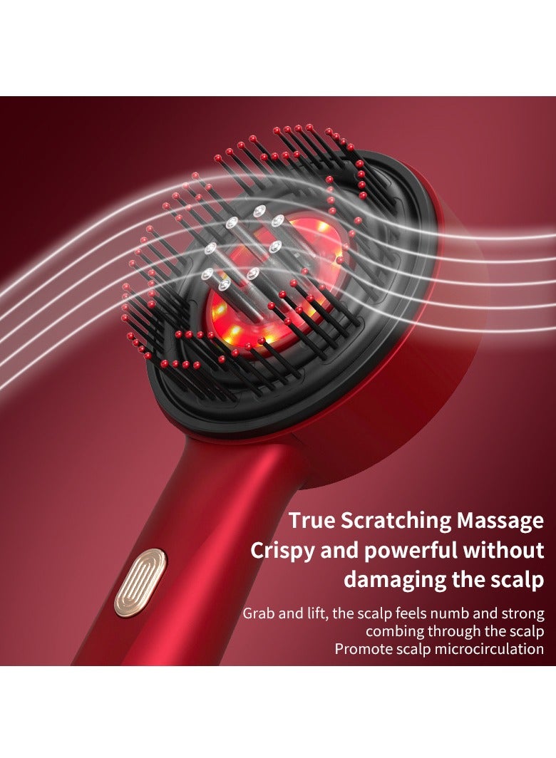 عام مشط كهربائي للتدليك، للعناية بالشعر في المنزل، علاج بالضوء الأحمر لتغذية الشعر، مصفف شعر، جهاز تدليك للمرور العصبي لفروة الرأس. - Image 5