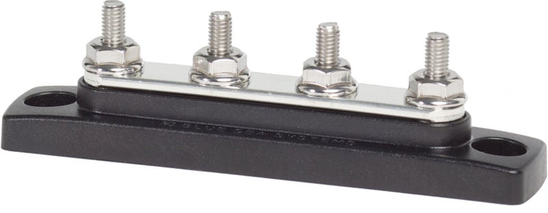 Blue Sea Systems 2305 100 Amp Mini BusBar with 4 studs, Without Cover