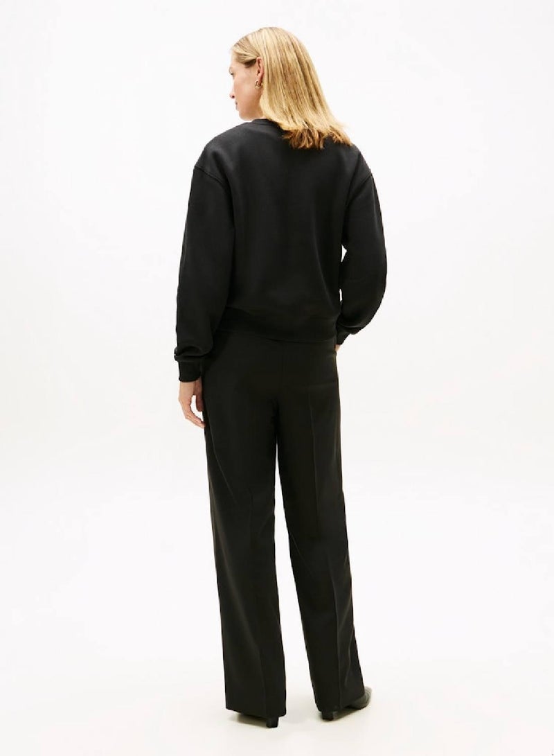 TOMMY HILFIGER Logo Embroidery Fleece Sweatshirt - Image 2