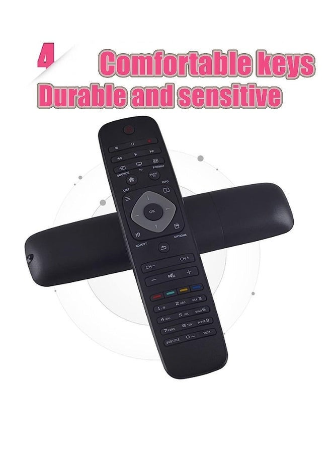 راكسوم جهاز تحكم عن بعد بديل لتلفزيون فيليبس الذكي أسود - Image 3