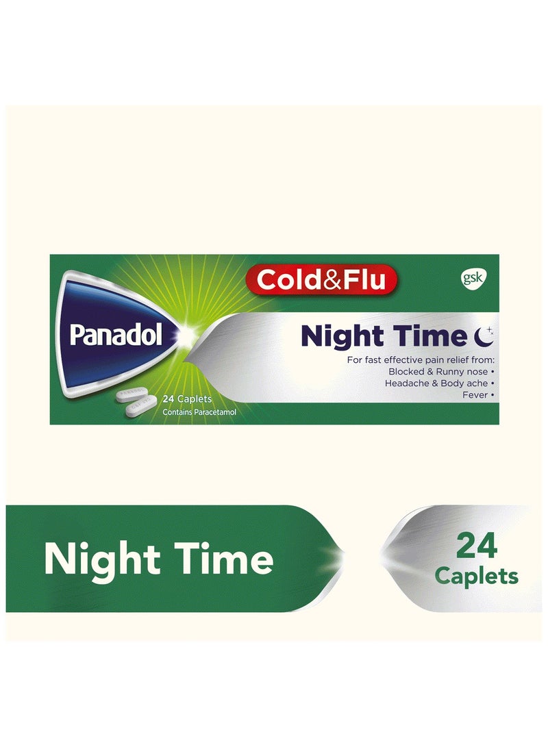 Panadol Panadol Cold & Flu Night Time 24 Tablets 