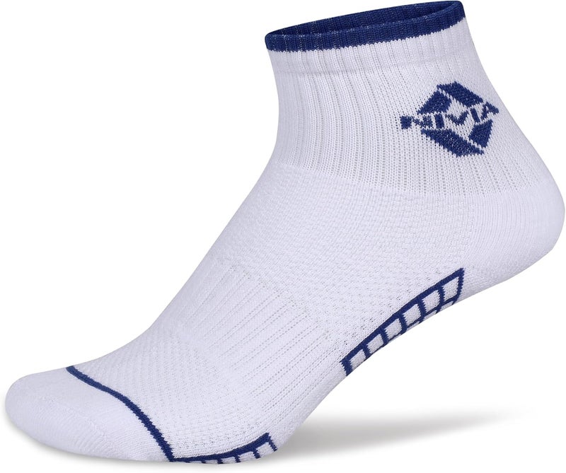 Nivia Cube Sports Ankle Length Socks - White Cotton, Lightweight, Comfortable, Stylish, Casual | Comfortable Sports Socks for Training, Running, Fitness and Everyday Wear - Image 1