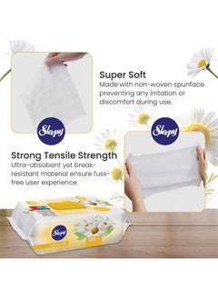 Sleepy Baby Fresh Wipes Camomile Scent, 120 Sheets, Alcohol Free, Gentle On The Skin For A Refreshing And Clean Body  - Image 2